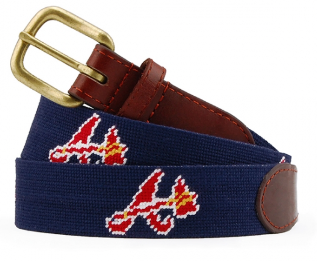 Atlanta Braves Needlepoint Belt