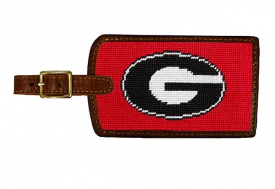 Georgia Needlepoint Luggage Tag