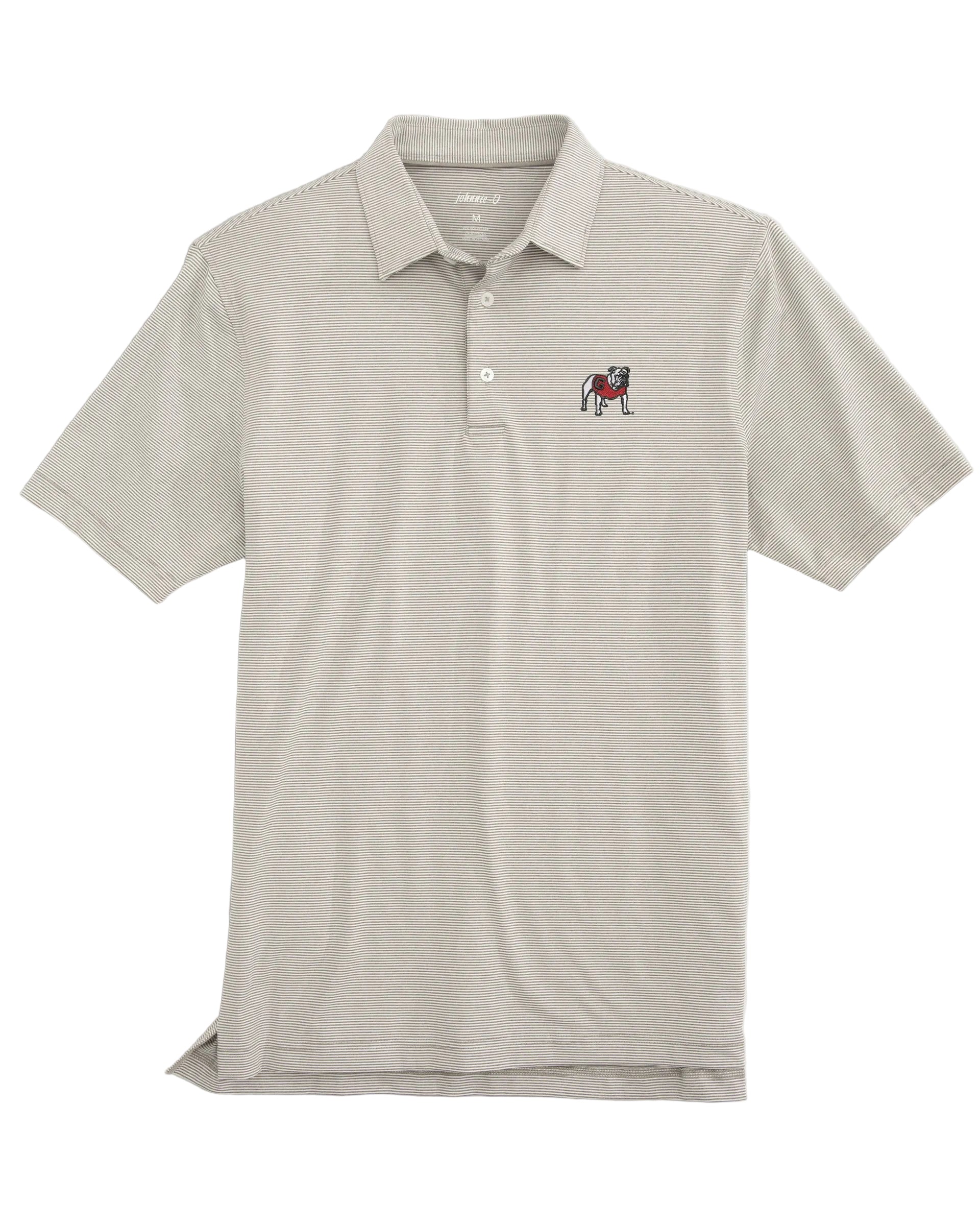 Georgia Lyndon Striped Jersey Performance Polo