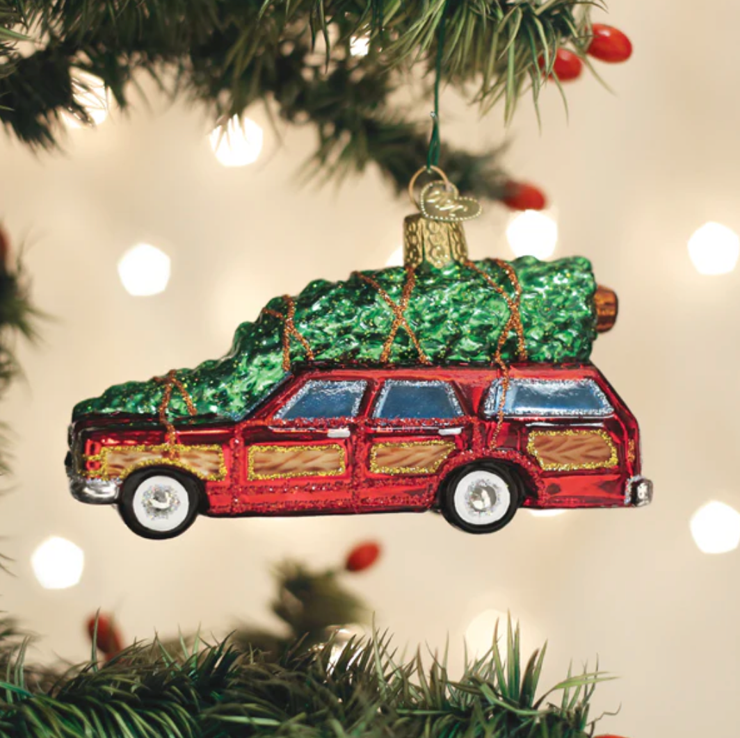 Station Wagon with Tree Ornament
