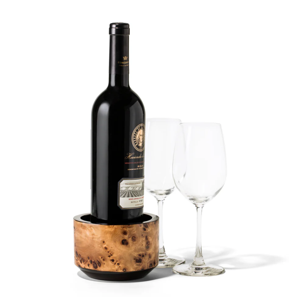 Bottle Coaster Burl Veneer