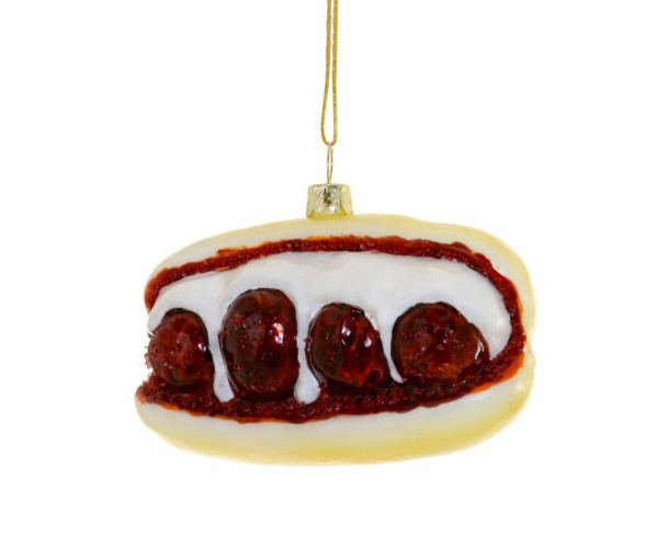 Meatball Parm Sandwhich Ornament