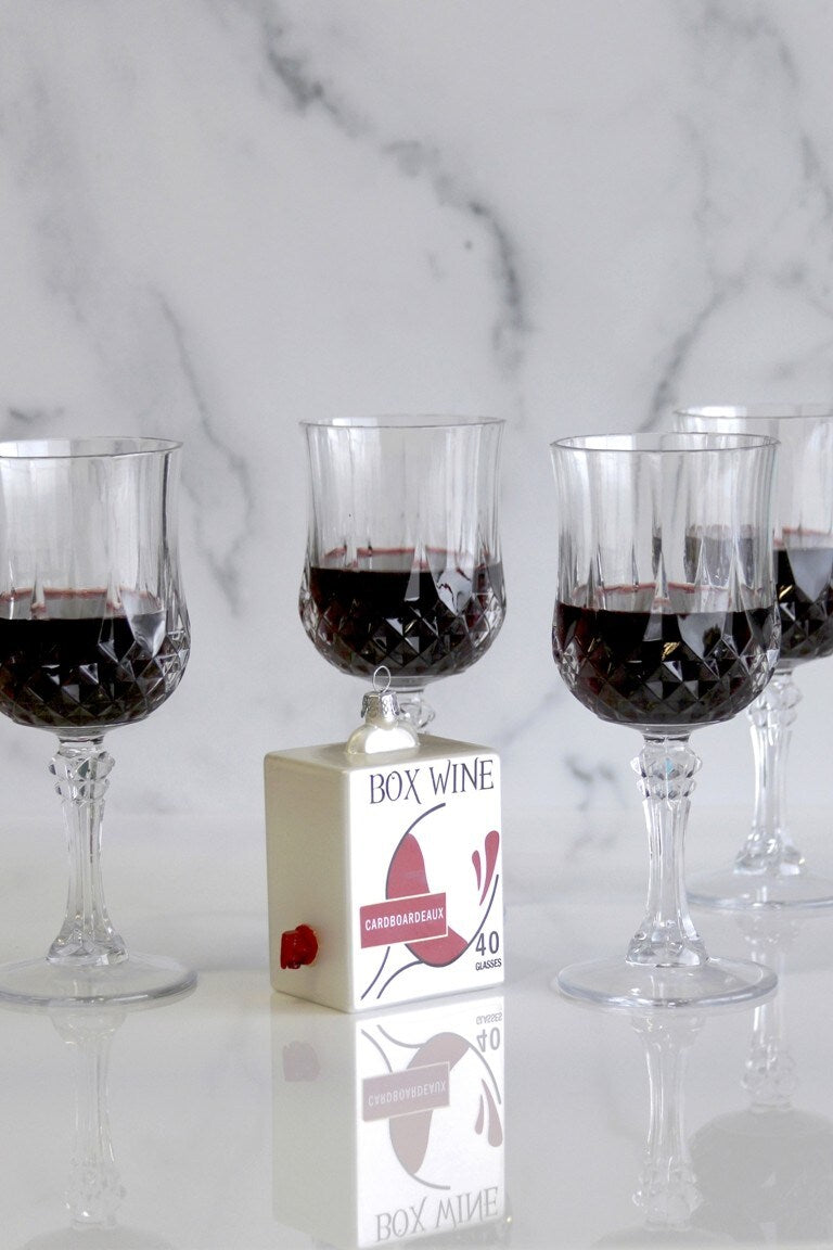 Boxed Wine Ornament