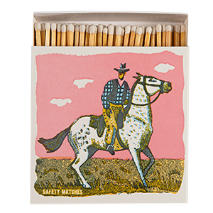 Square Pink Cowboy Matches
