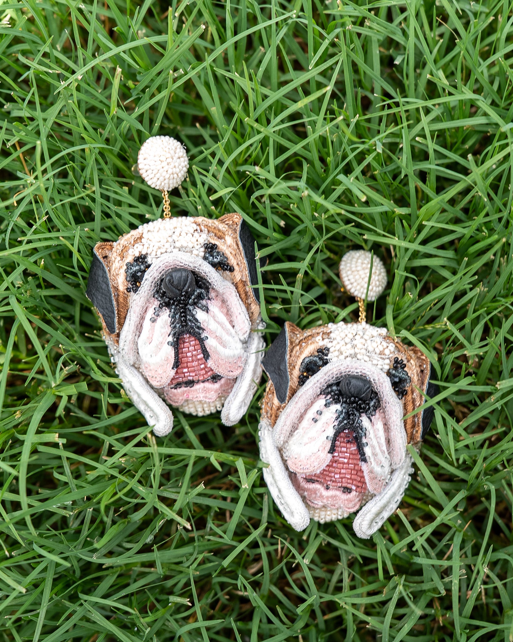 Bulldog Earrings