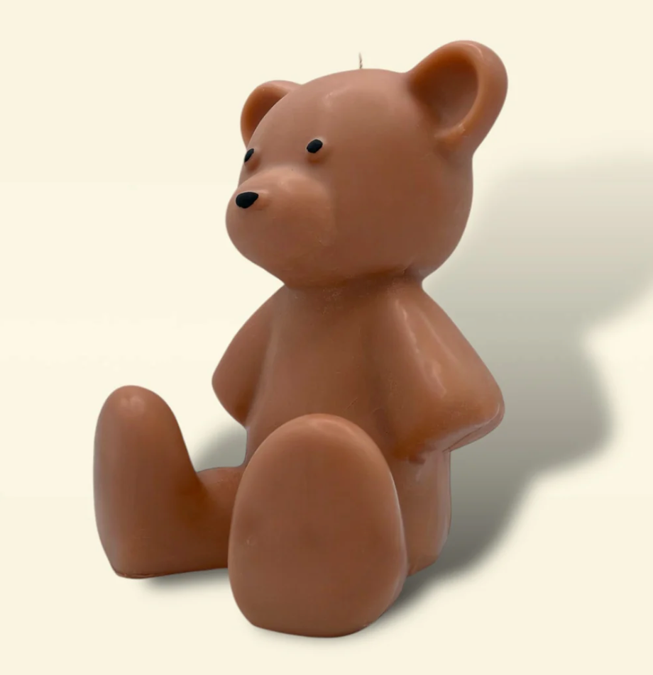 Bedford Bear Candle - Cognac