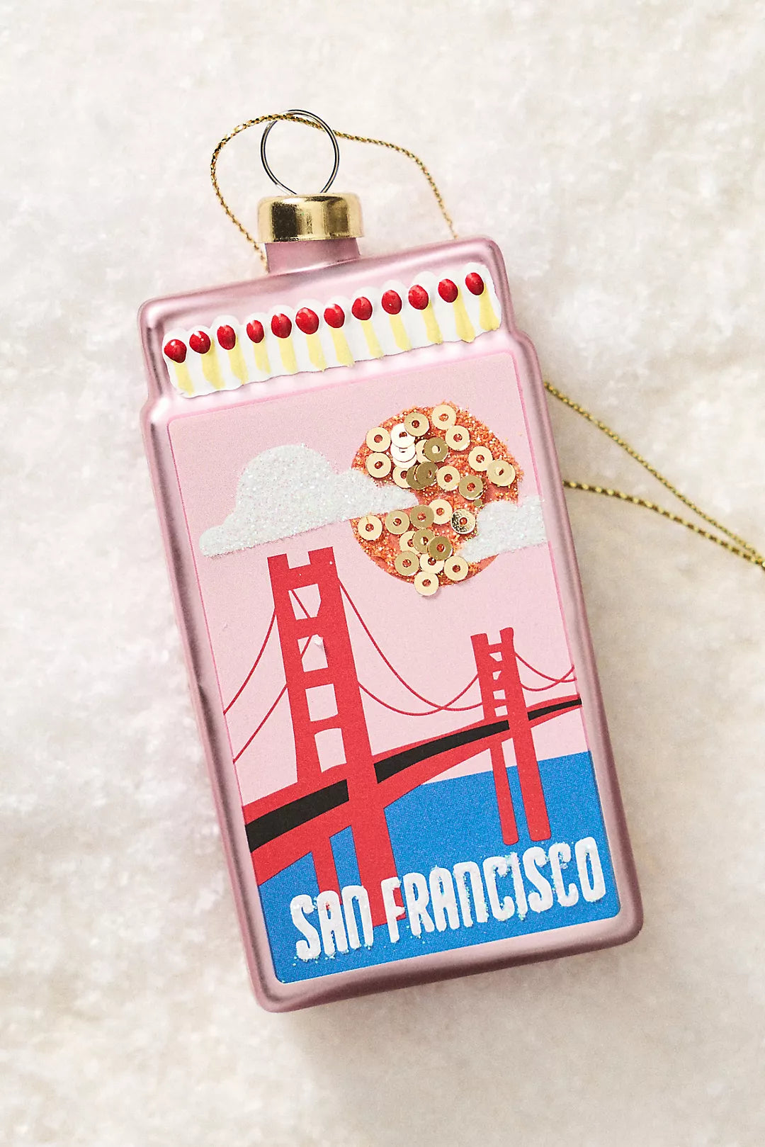 Matchbook Ornament - San Francisco