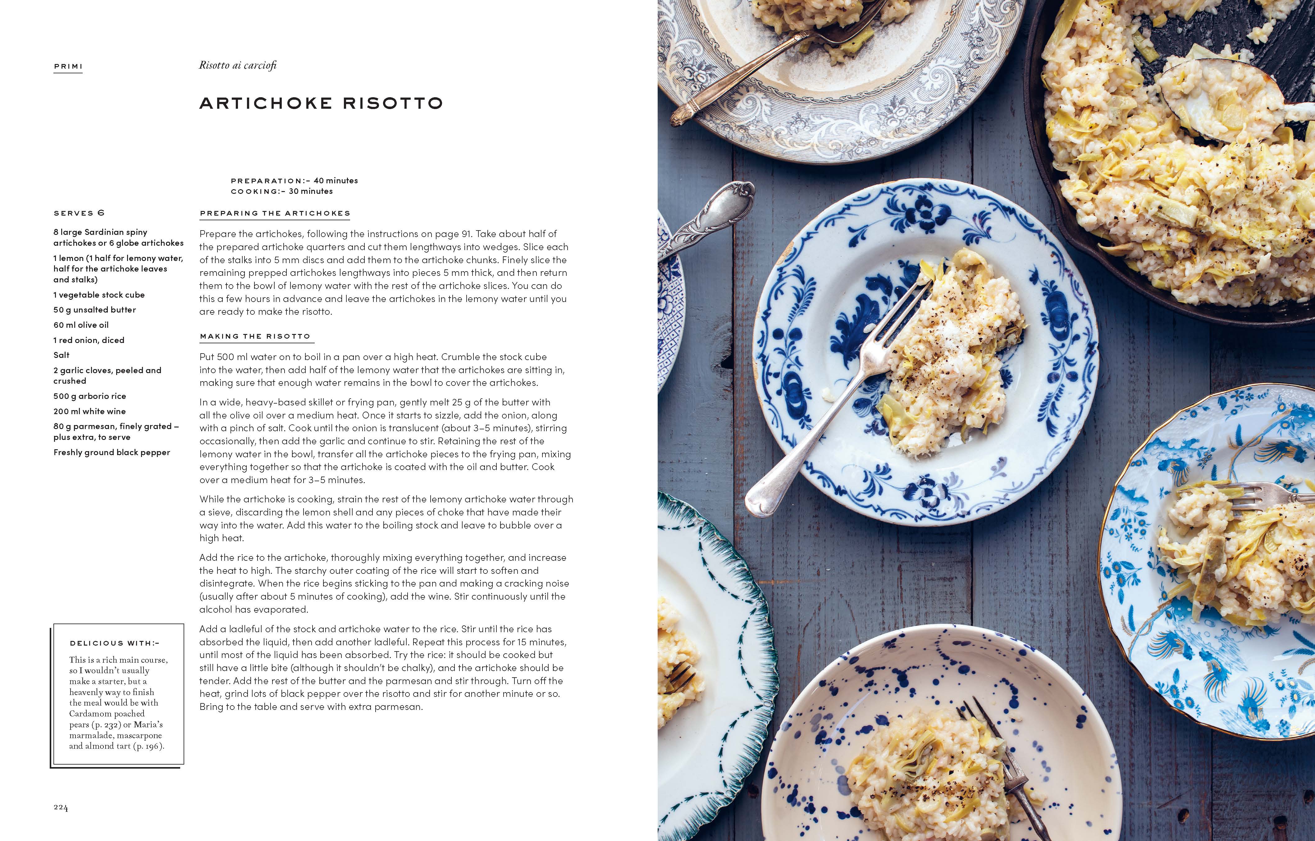 Artichoke Risotto Recipe from Tuscany