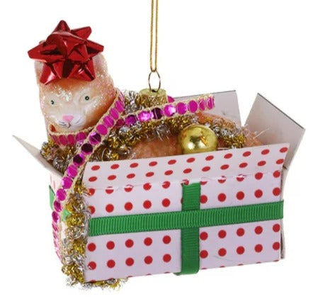 Christmas Kitty Ornament