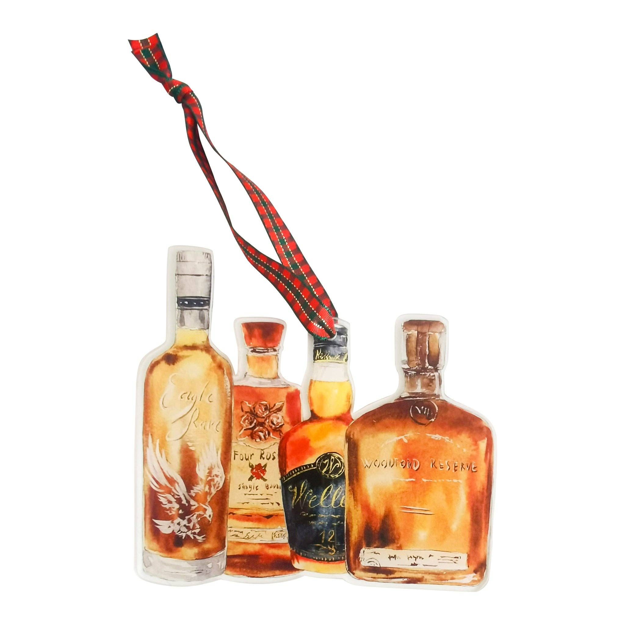 Bourbon Bottles 1 Acrylic Ornament