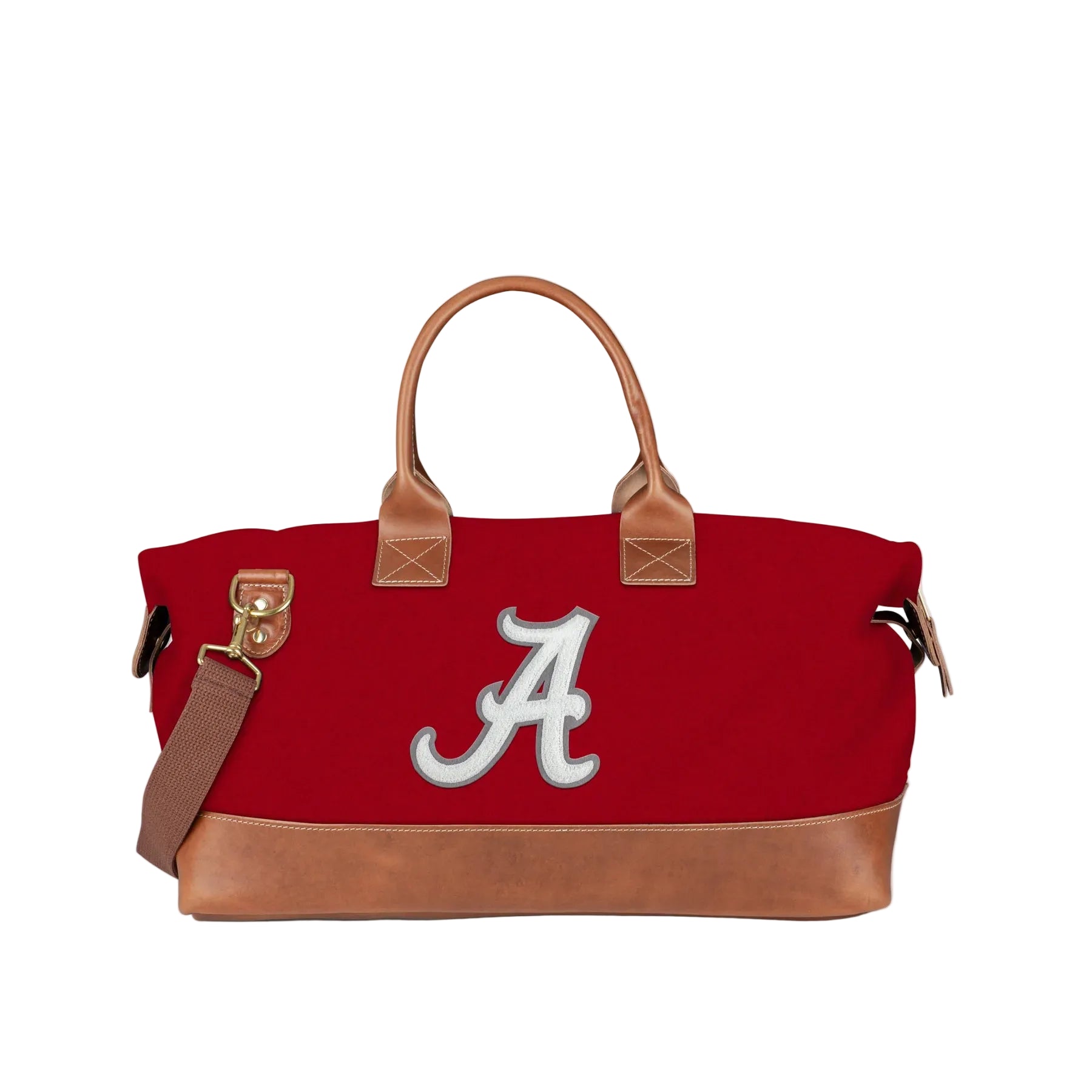 Alabama "A" Weekender Duffle Bag in Crimson