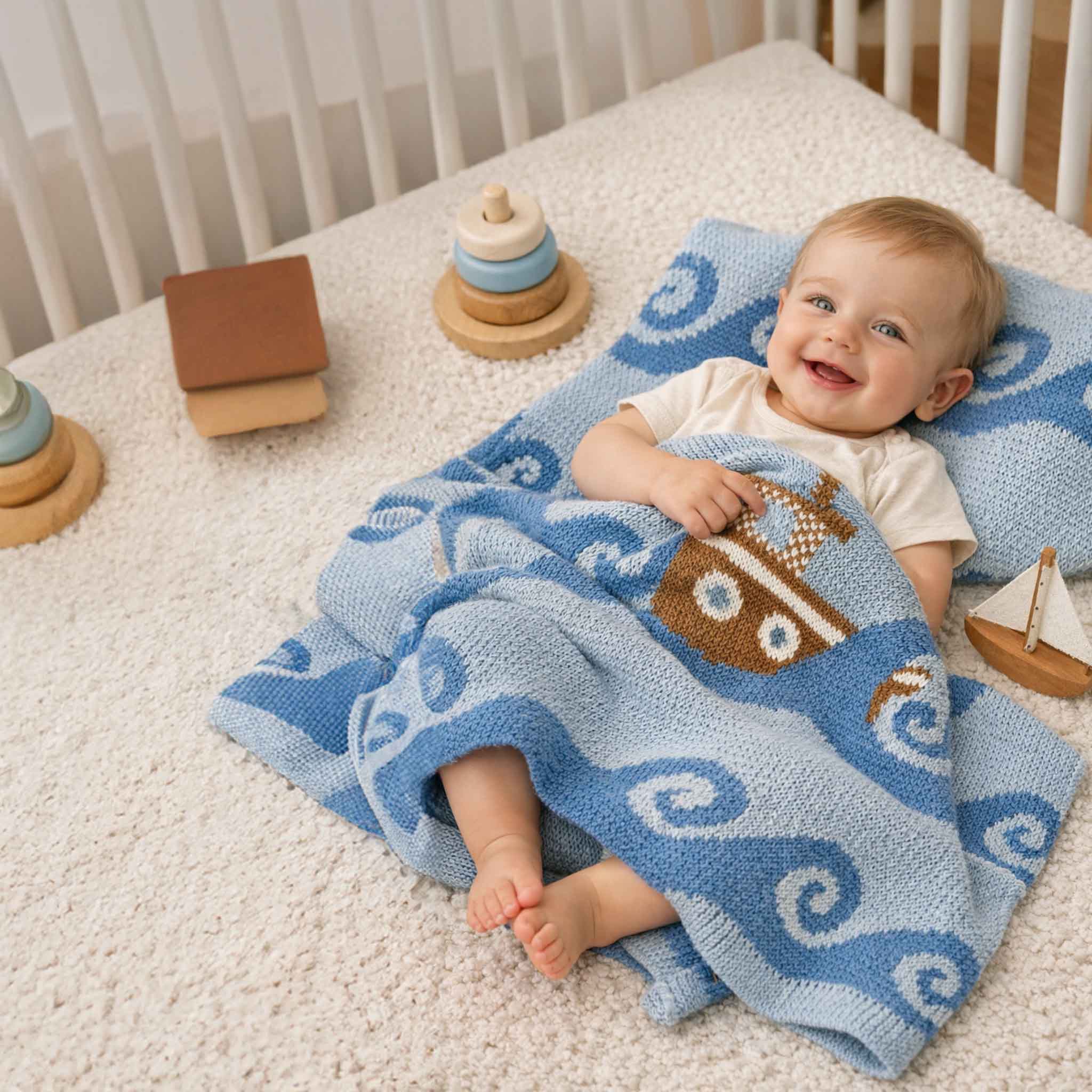 Baby Boats Blanket