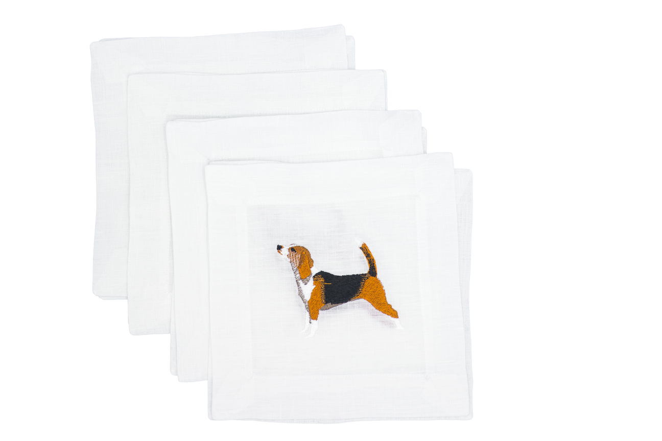 Beagle Cocktail Napkin