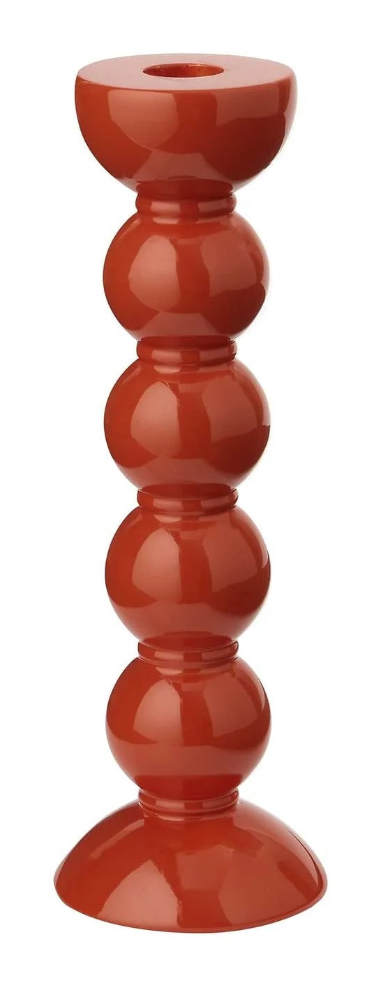 Tall Bobbin Candlestick - Orange