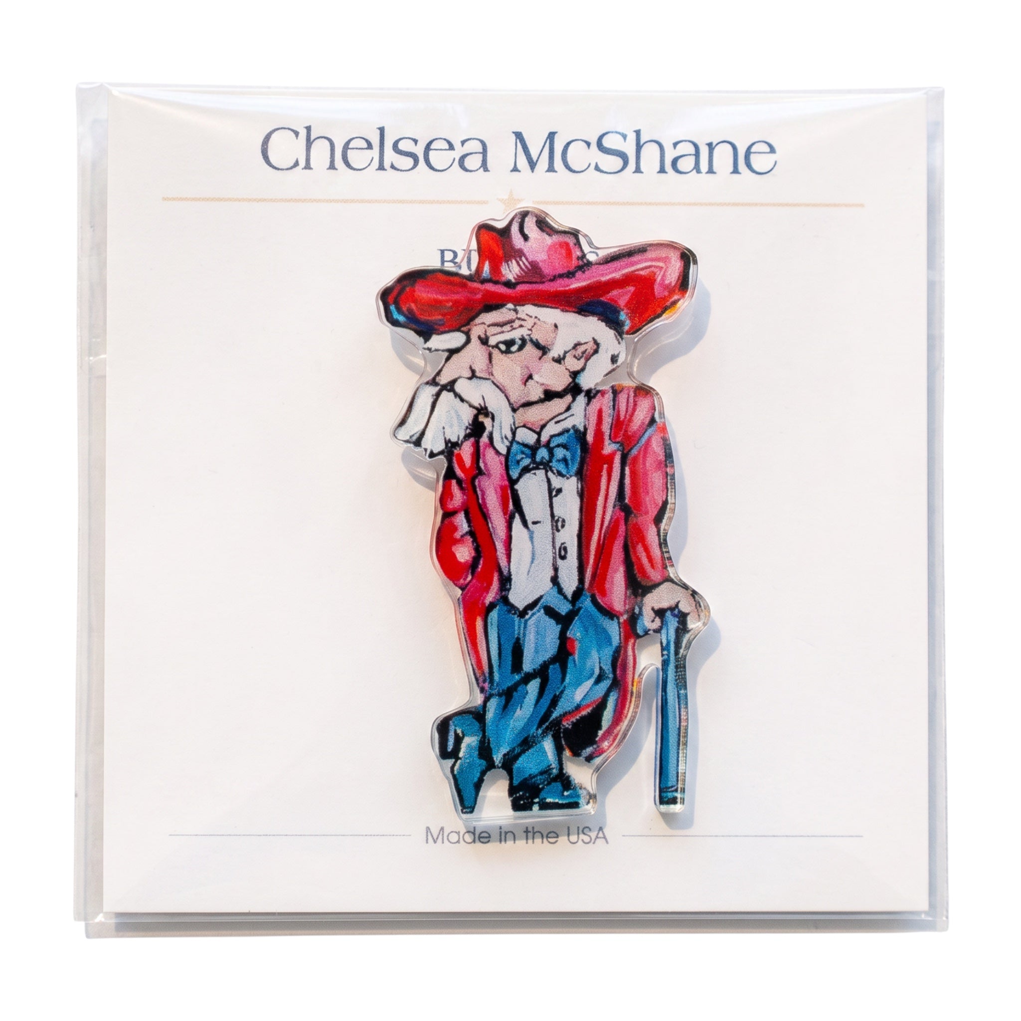 OLD REB ACRYLIC BUTTON
