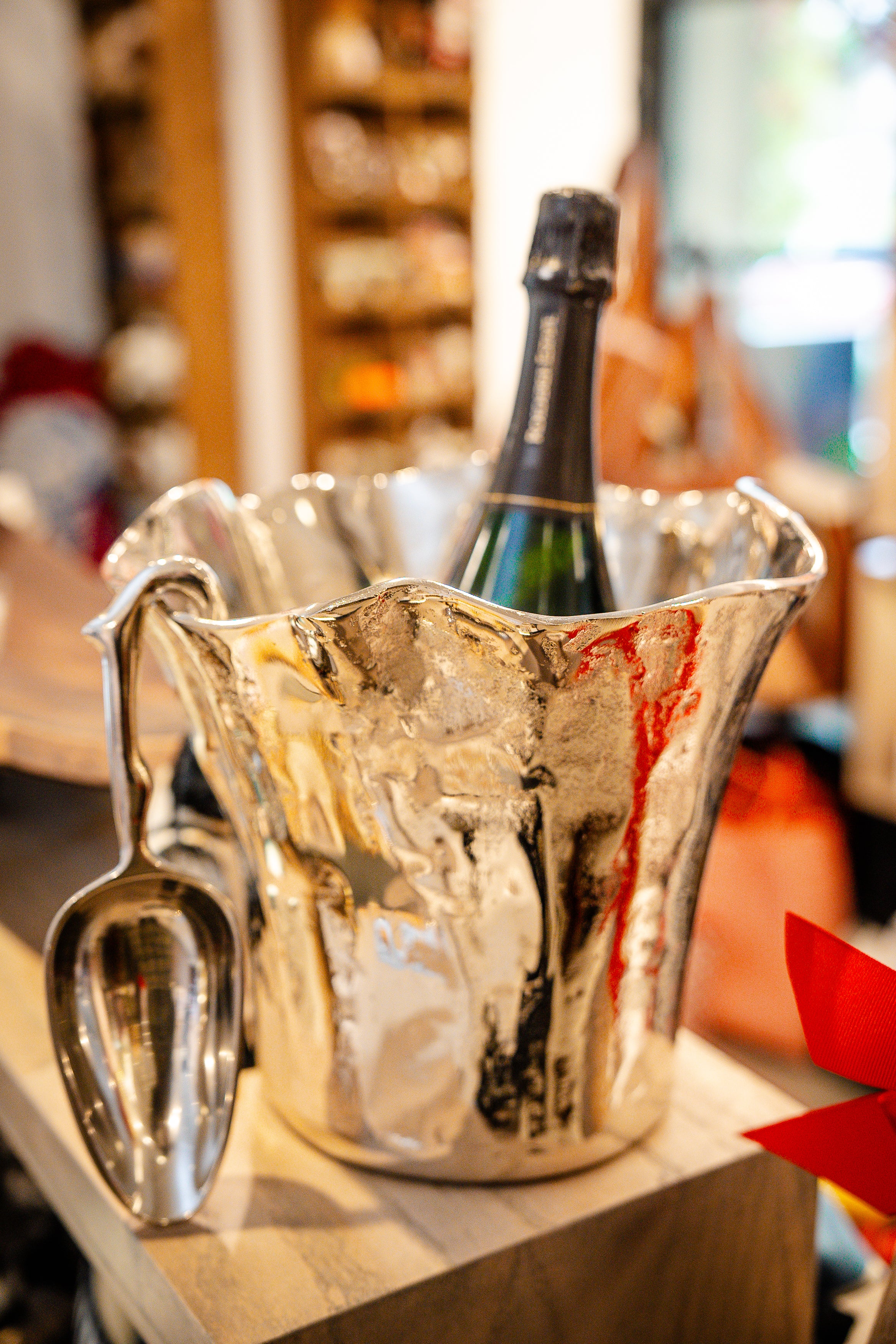 Aluminum Ice Bucket W/ Scoop