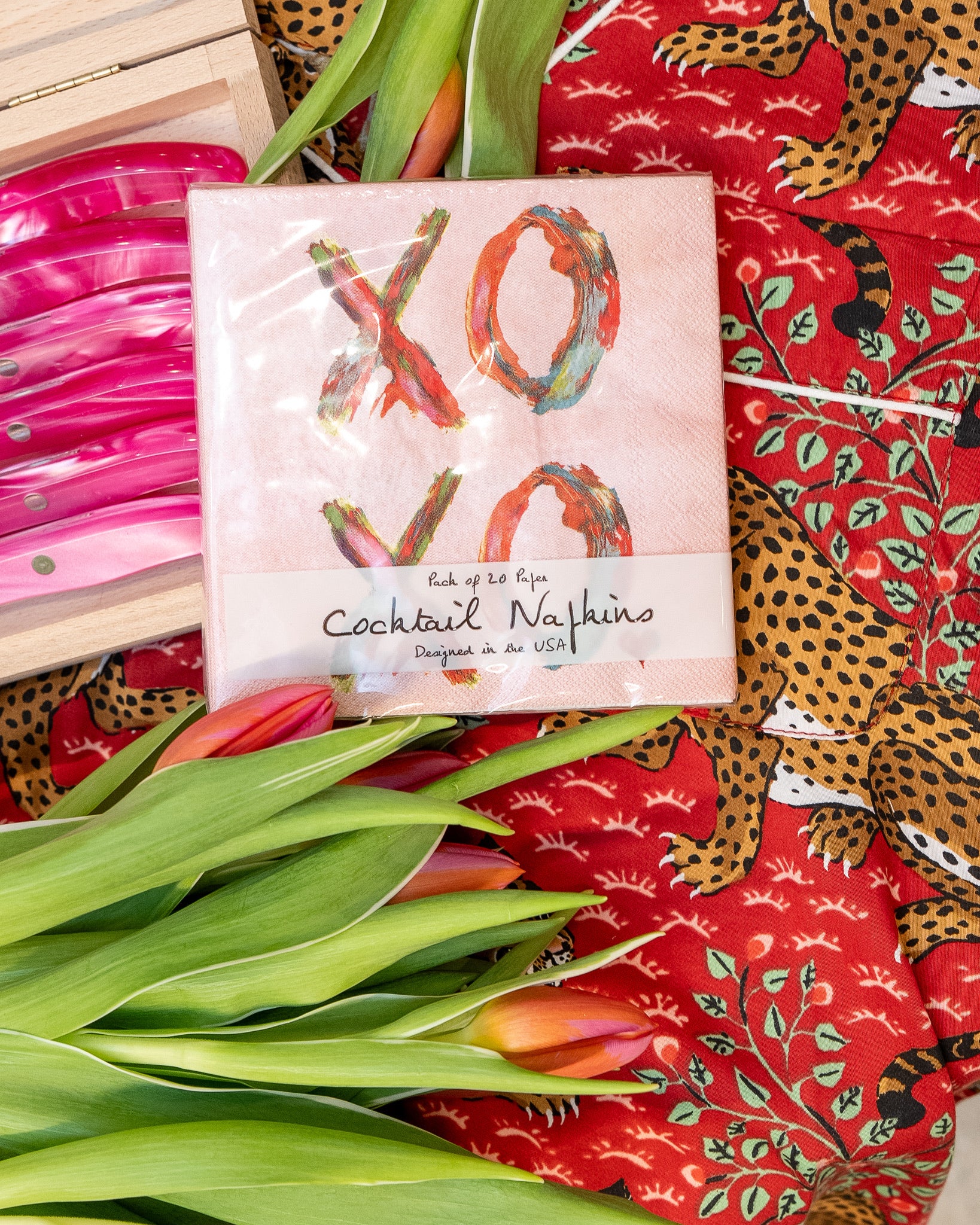 XOXO Cocktail Napkin