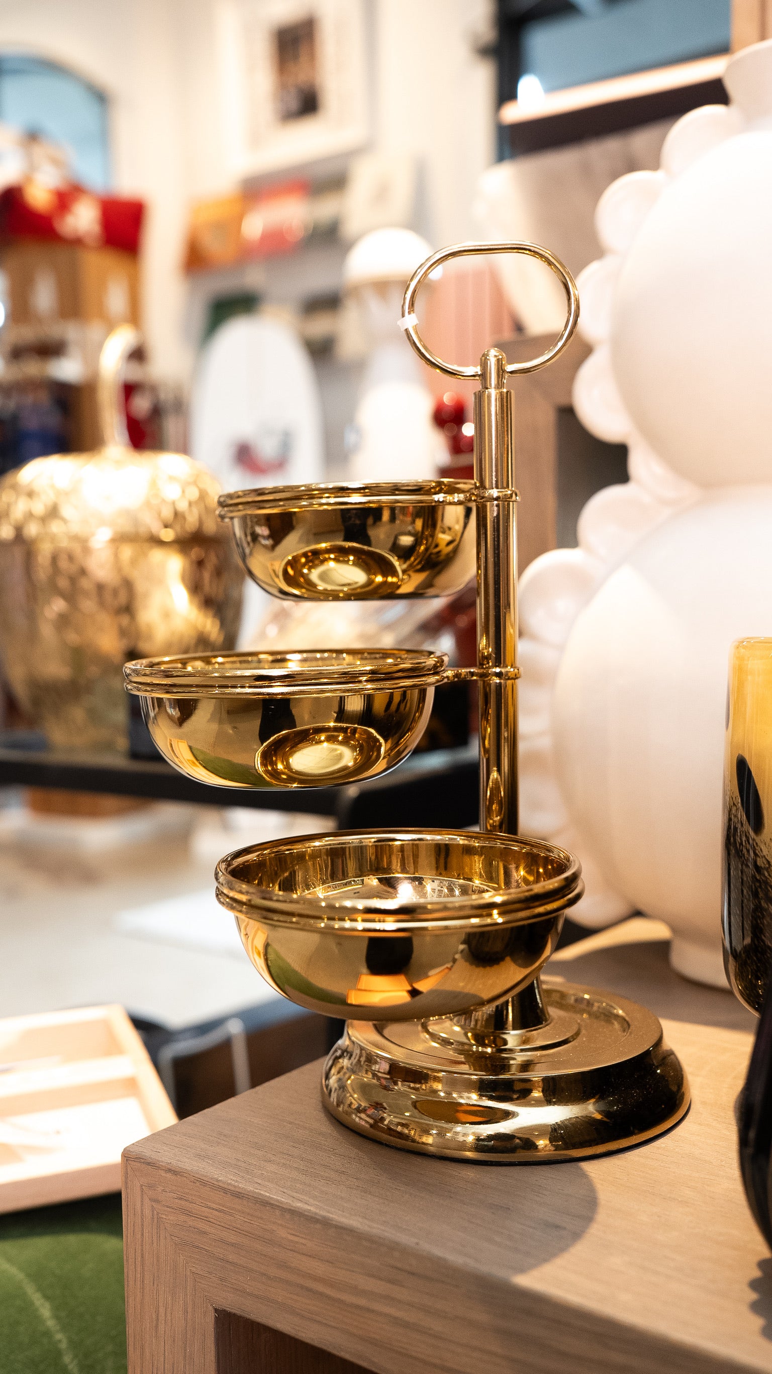 3 Tier Condiment Set - Gold