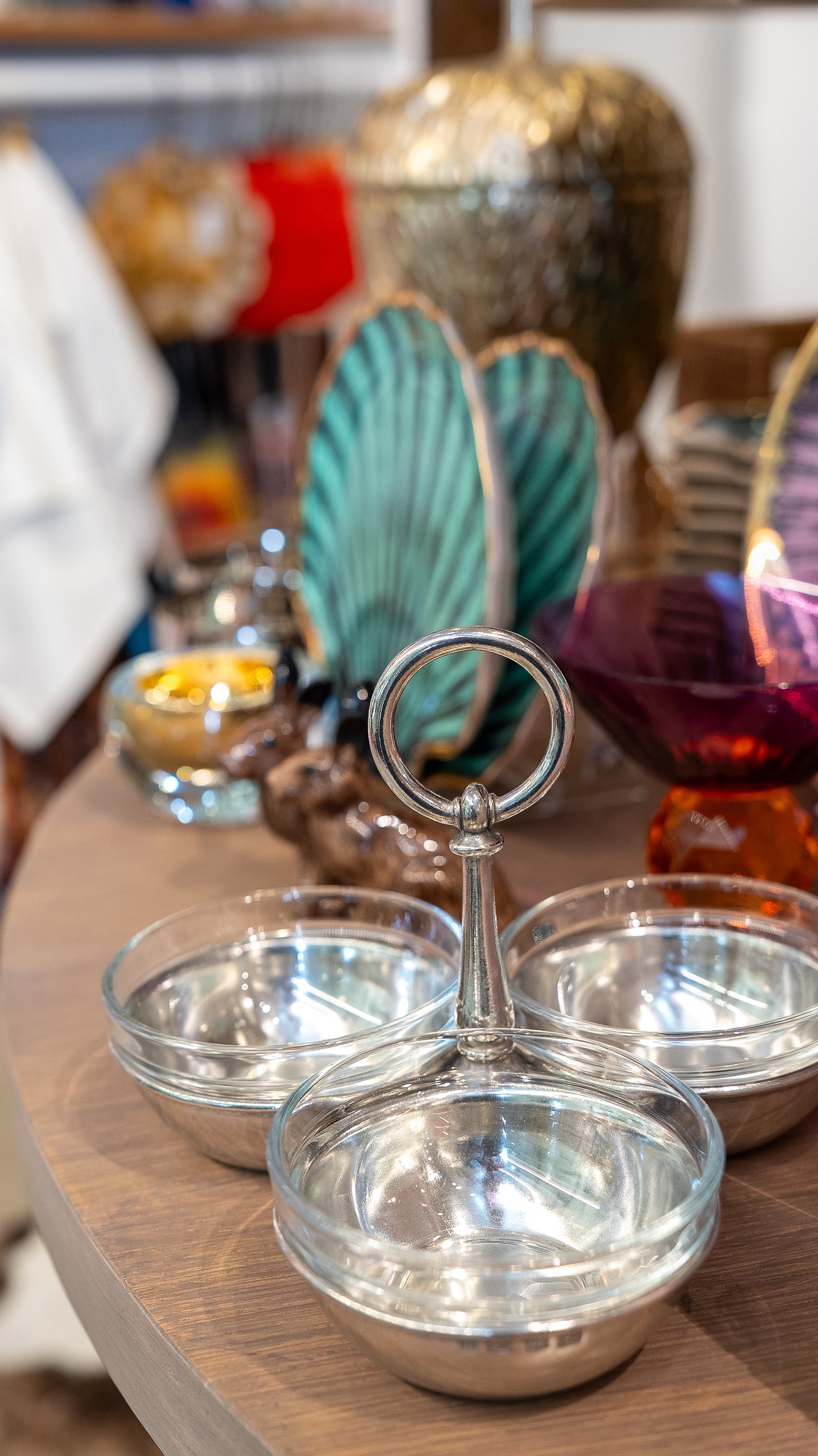Pewter Condiment Trio