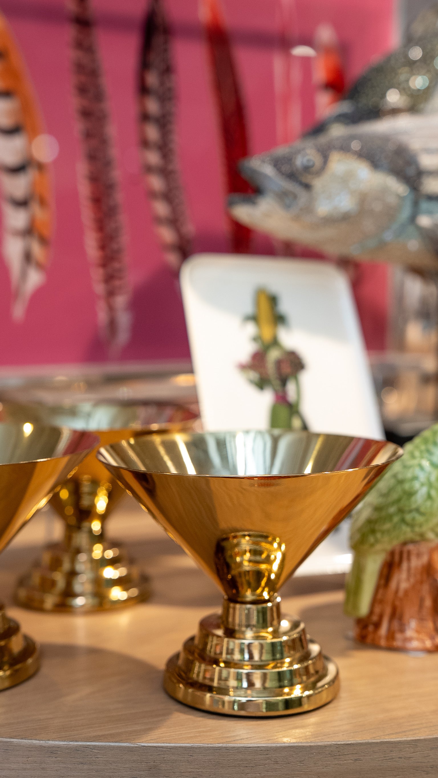 Small Mayan Condiment Bowl Polished Gold