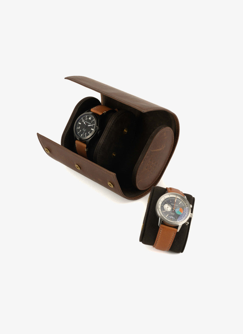 Travel Watch Case Baldwin Oak