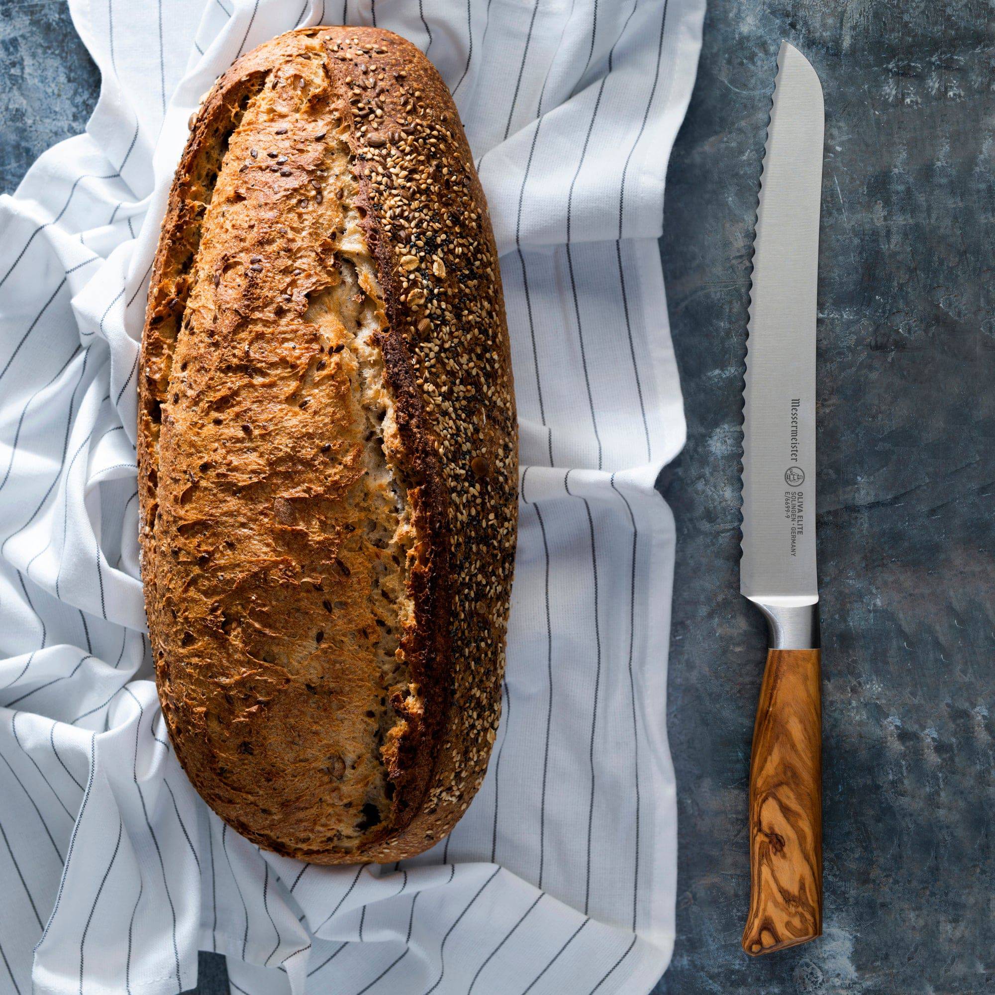 Oliva Elite Scalloped Bread Knife - 9"