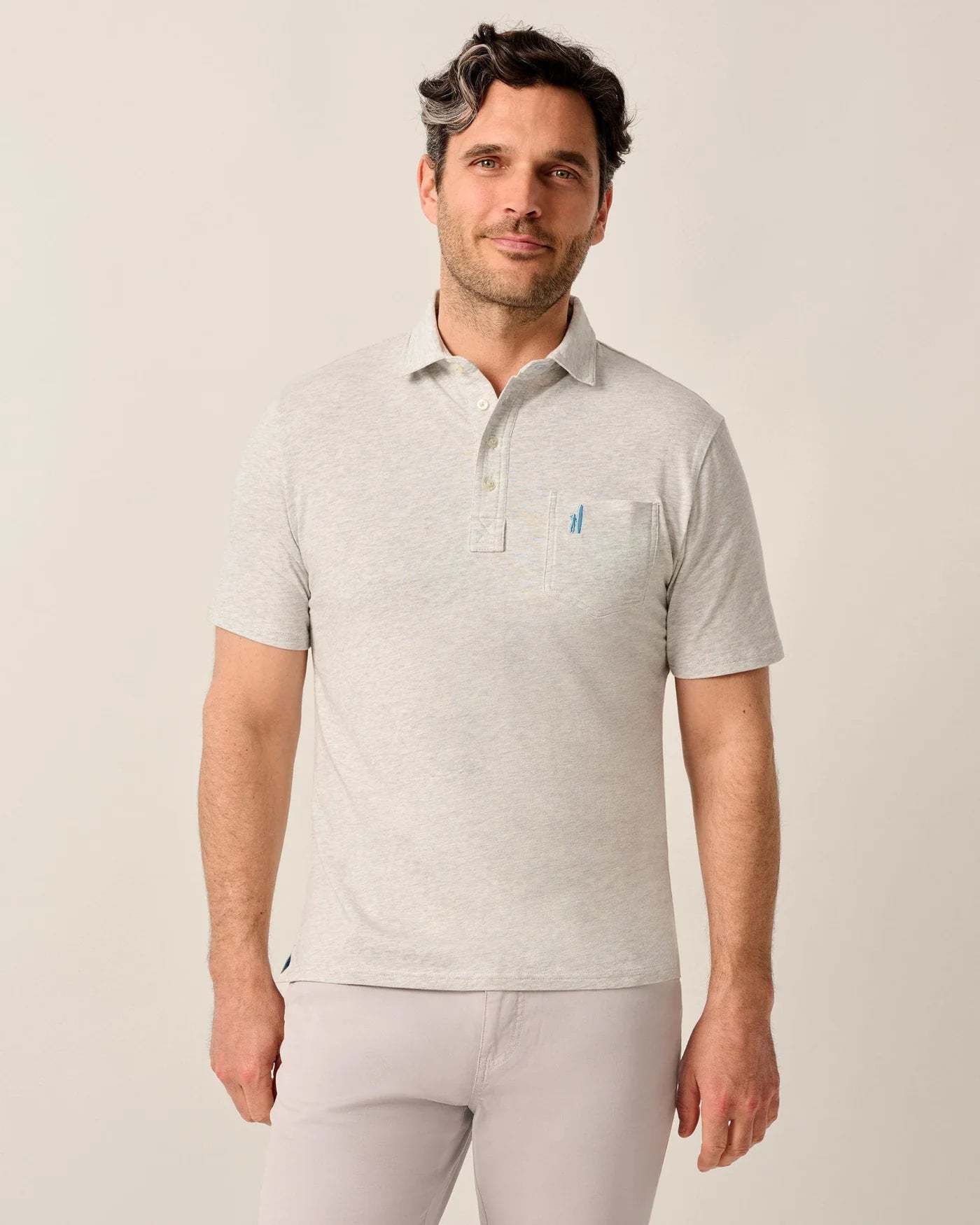 Heathered Original 4-Button Polo