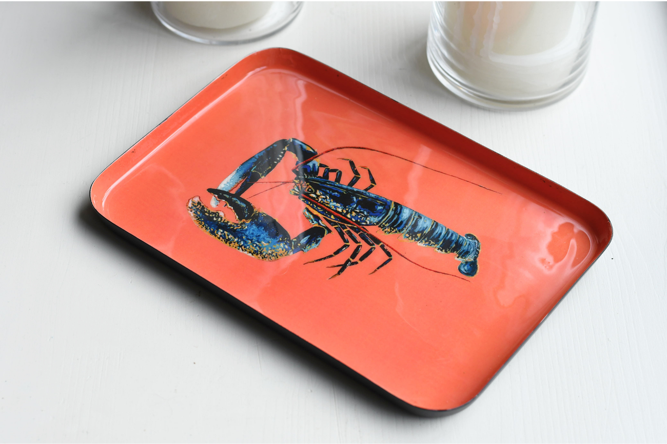 Le Homard Enamel Aluminum Tray - Small