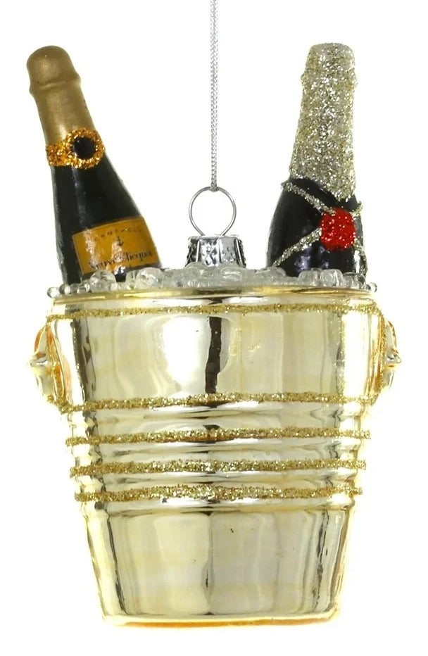 Champagne on Ice Ornament