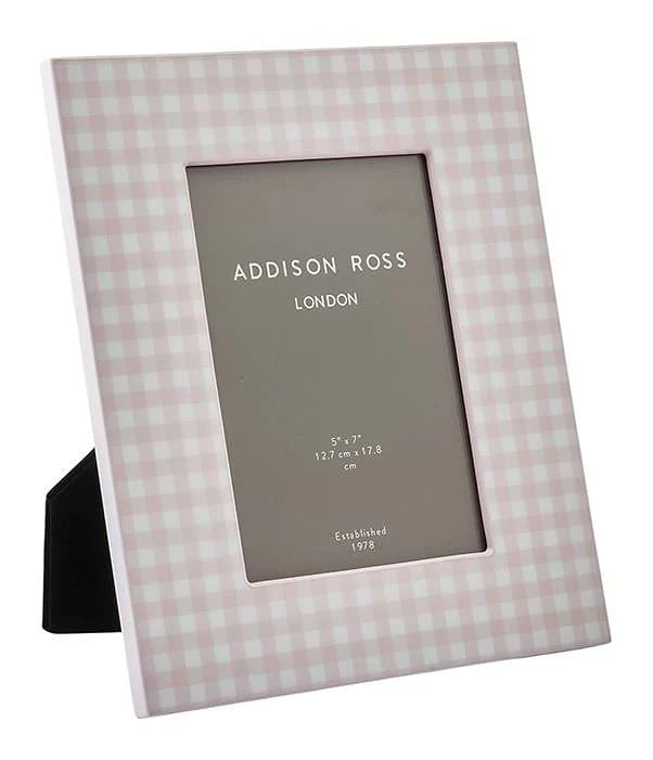 Gingham Lacquer Frame - Pink, 5x7