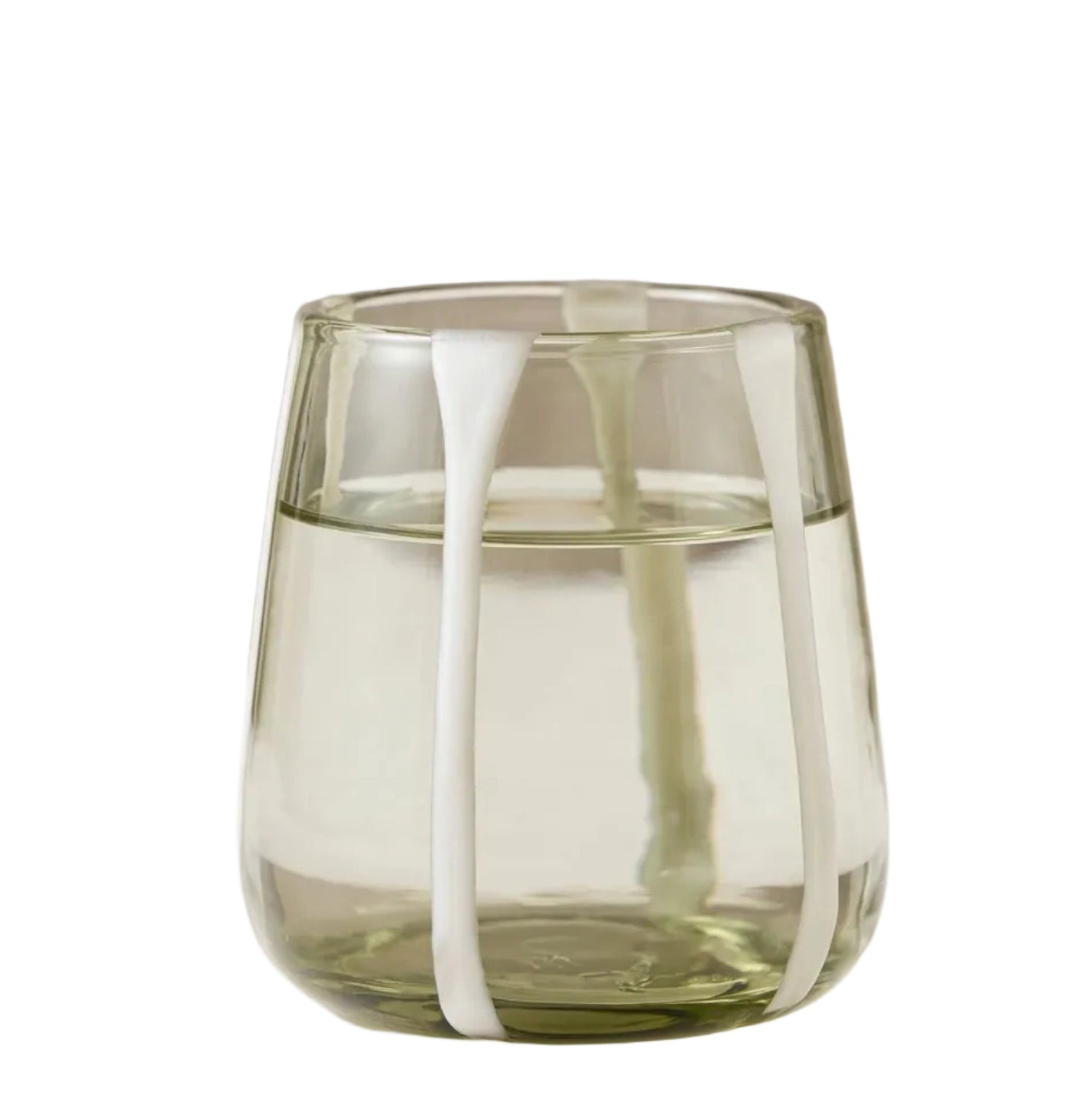 handblown glassware with organic lines