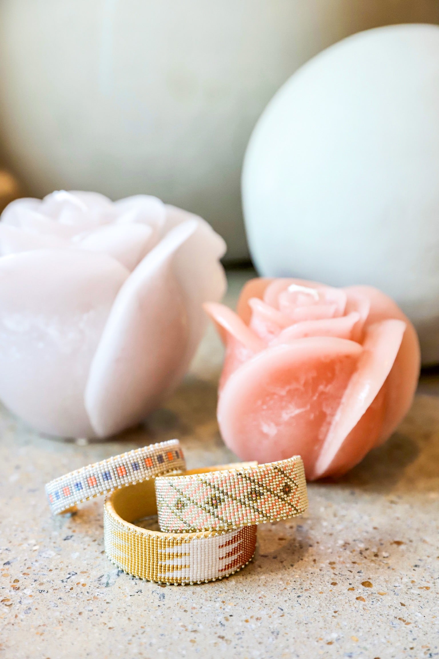 1-Wick Rose Candle - Brique