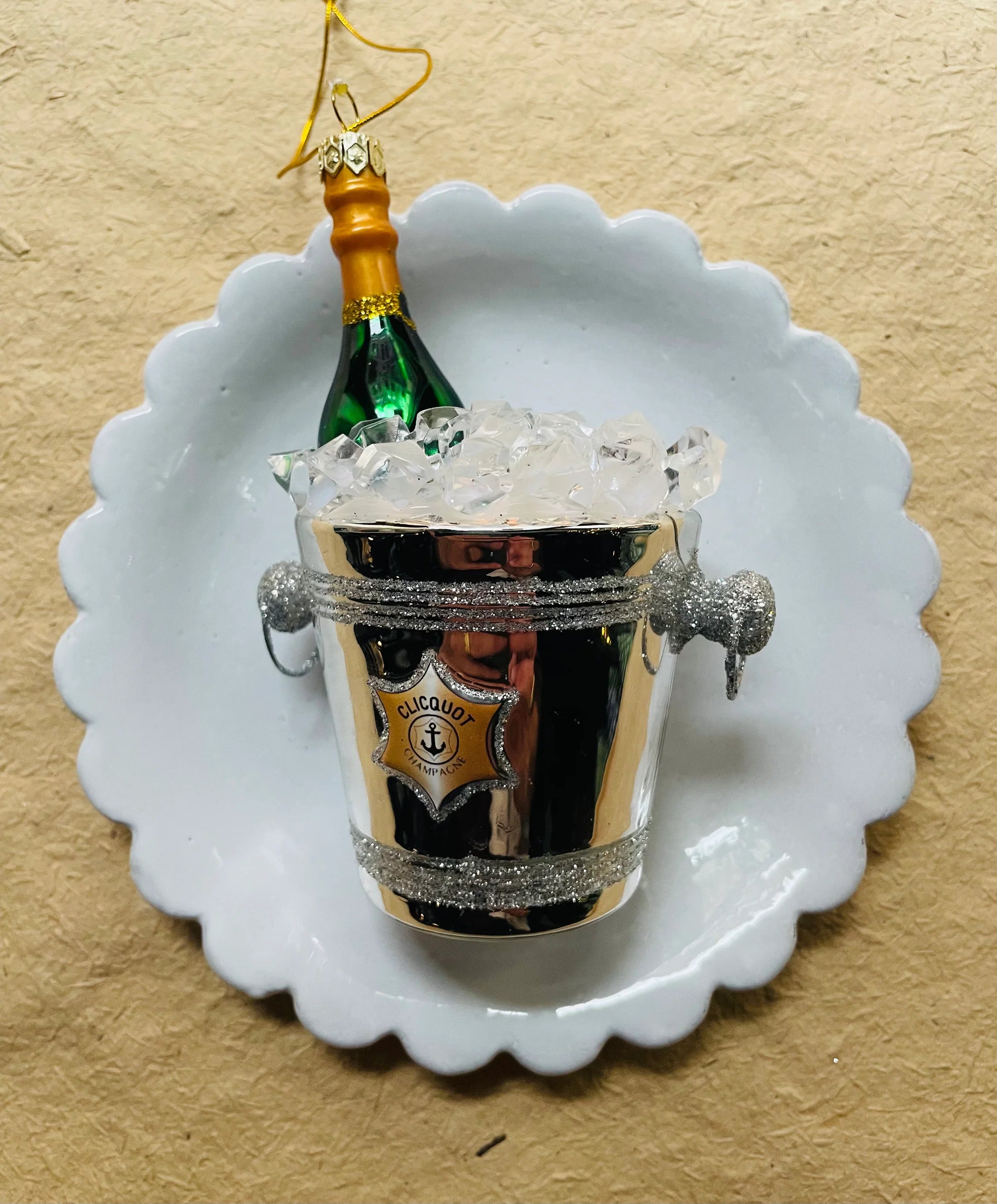 Champagne on Ice Ornament