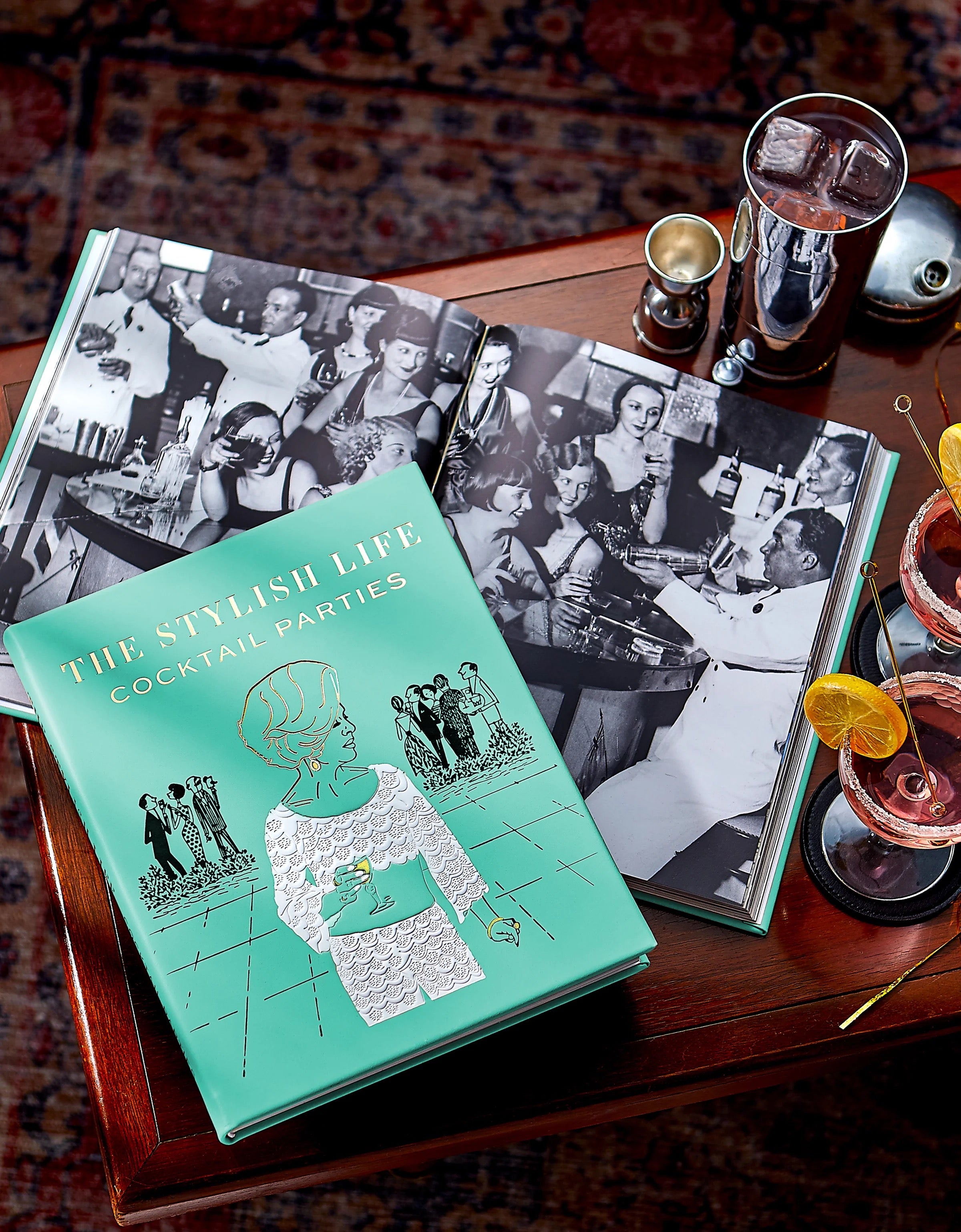 The Stylish Life Cocktail Parties - Blue Leather