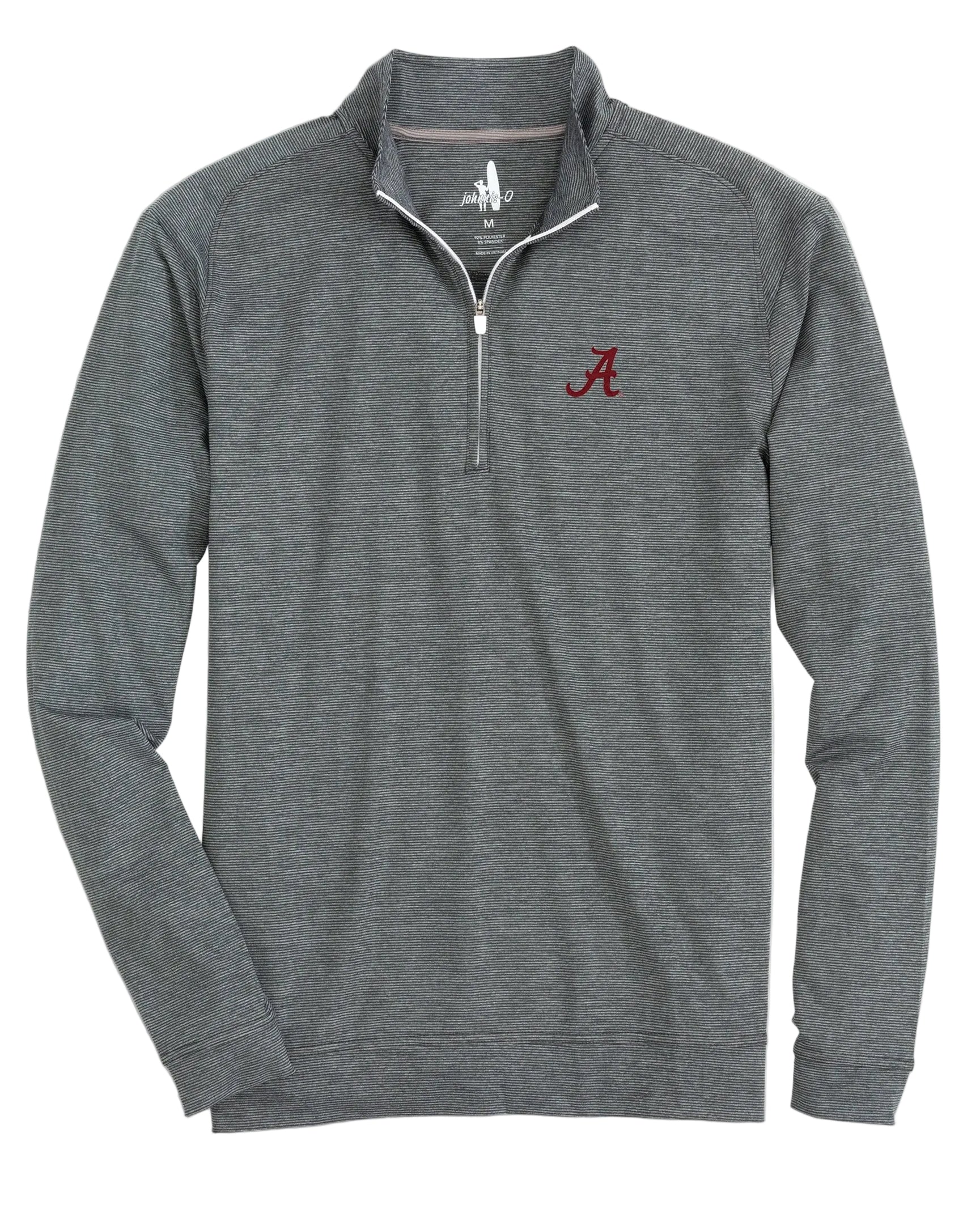 Alabama Vaughn Striped Performance 1/4 Zip