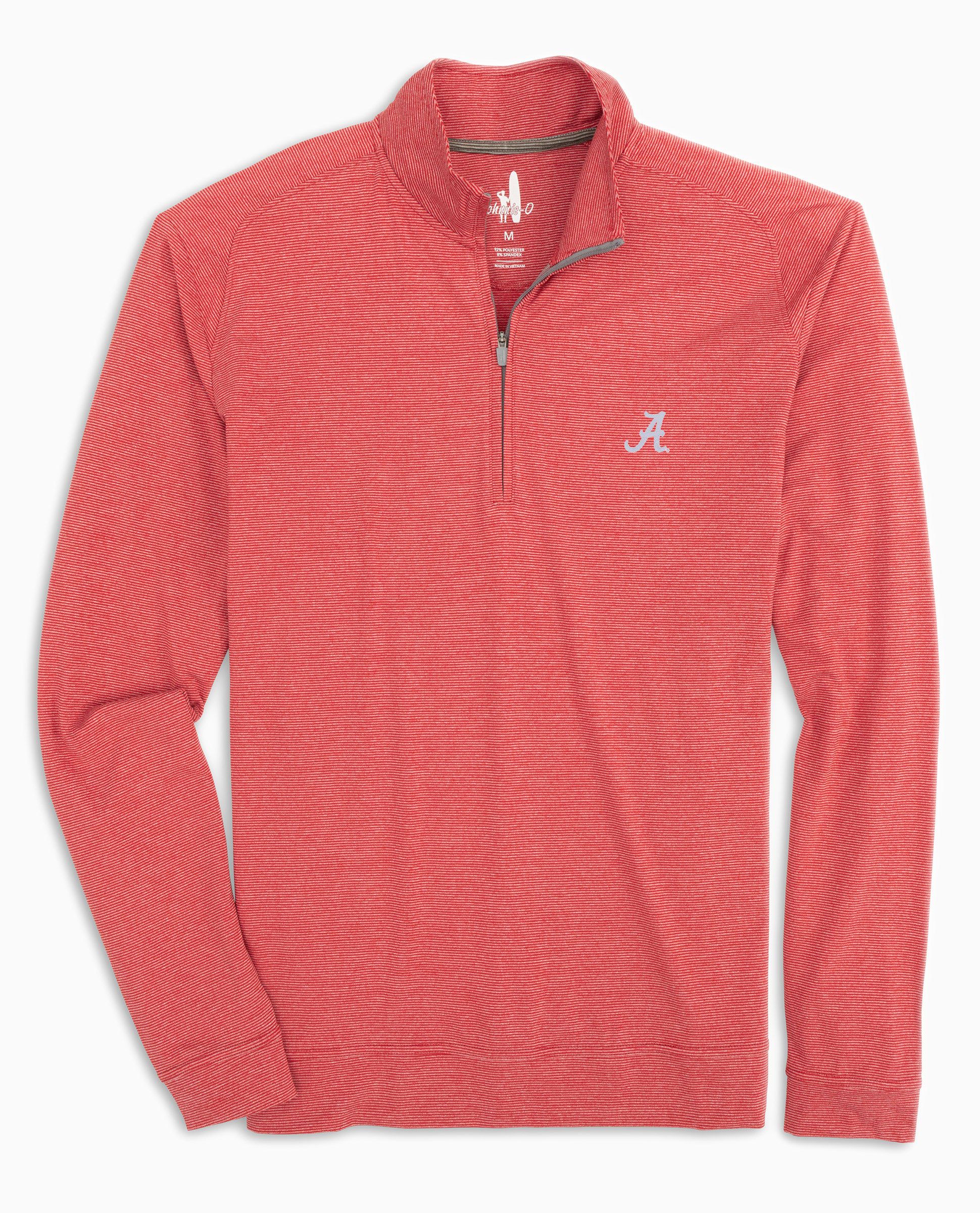 Alabama Vaughn Striped Performance 1/4 Zip