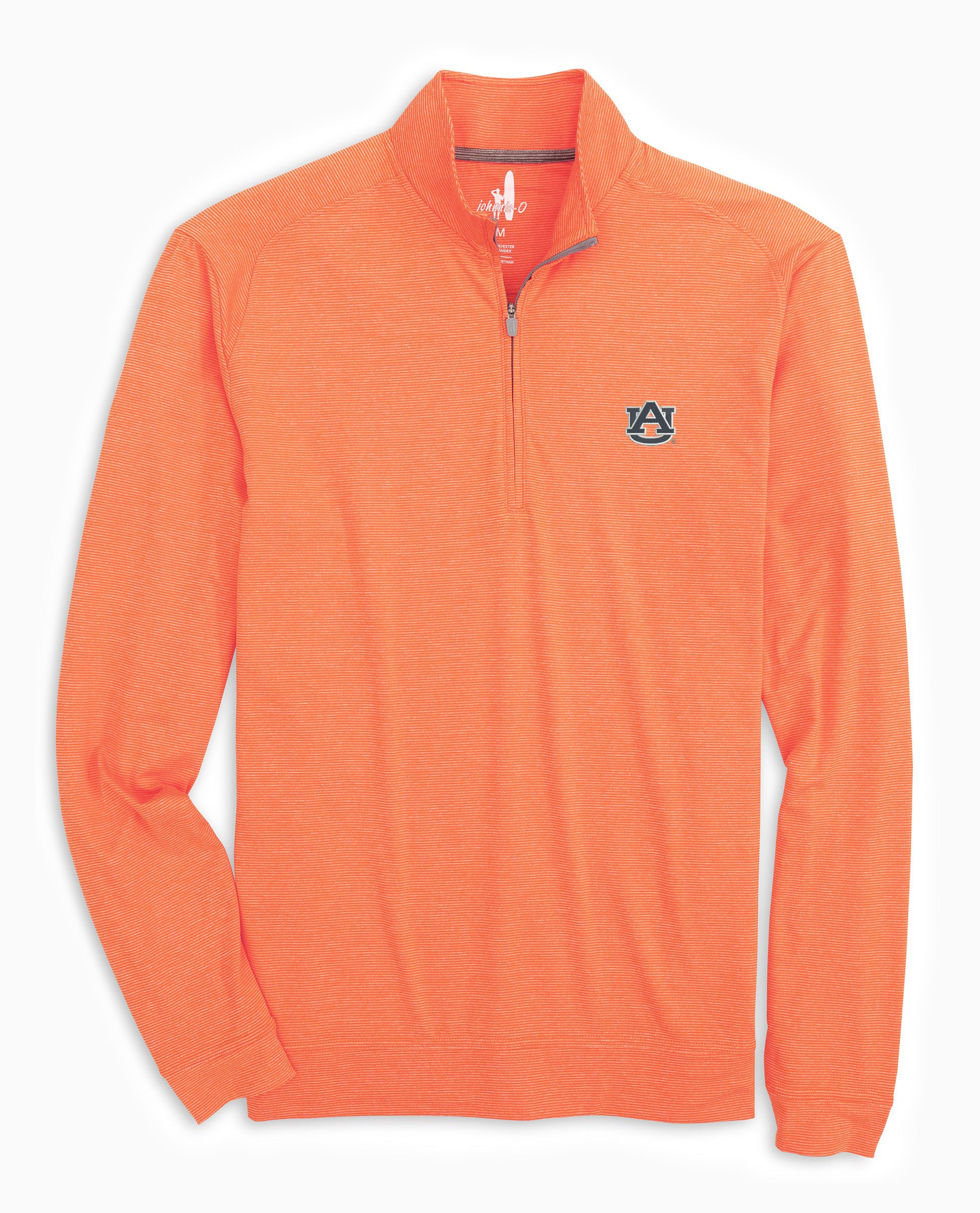 Auburn Vaughn Striped Performance 1/4 Zip