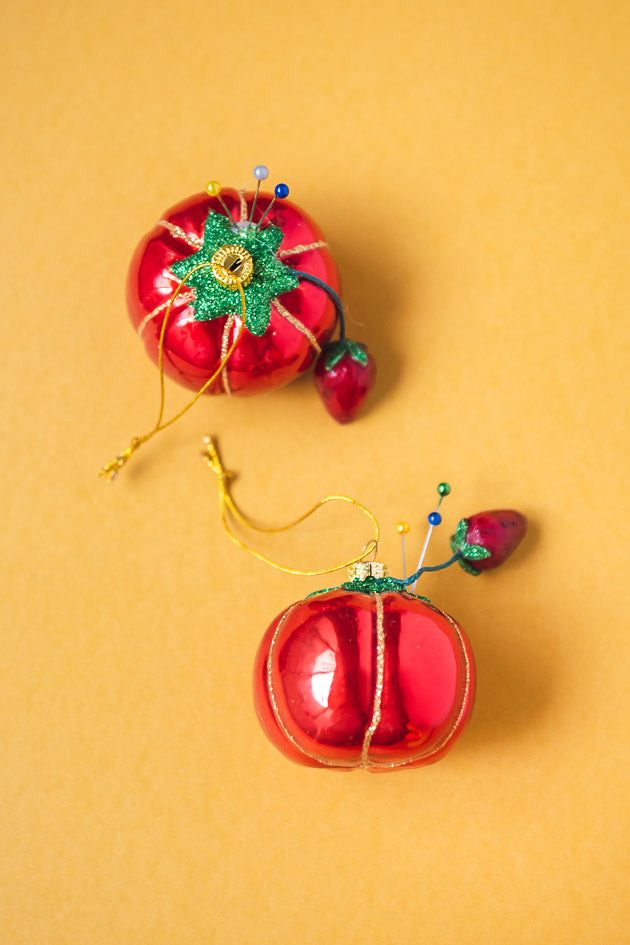 Vintage Pin Cushion Ornament