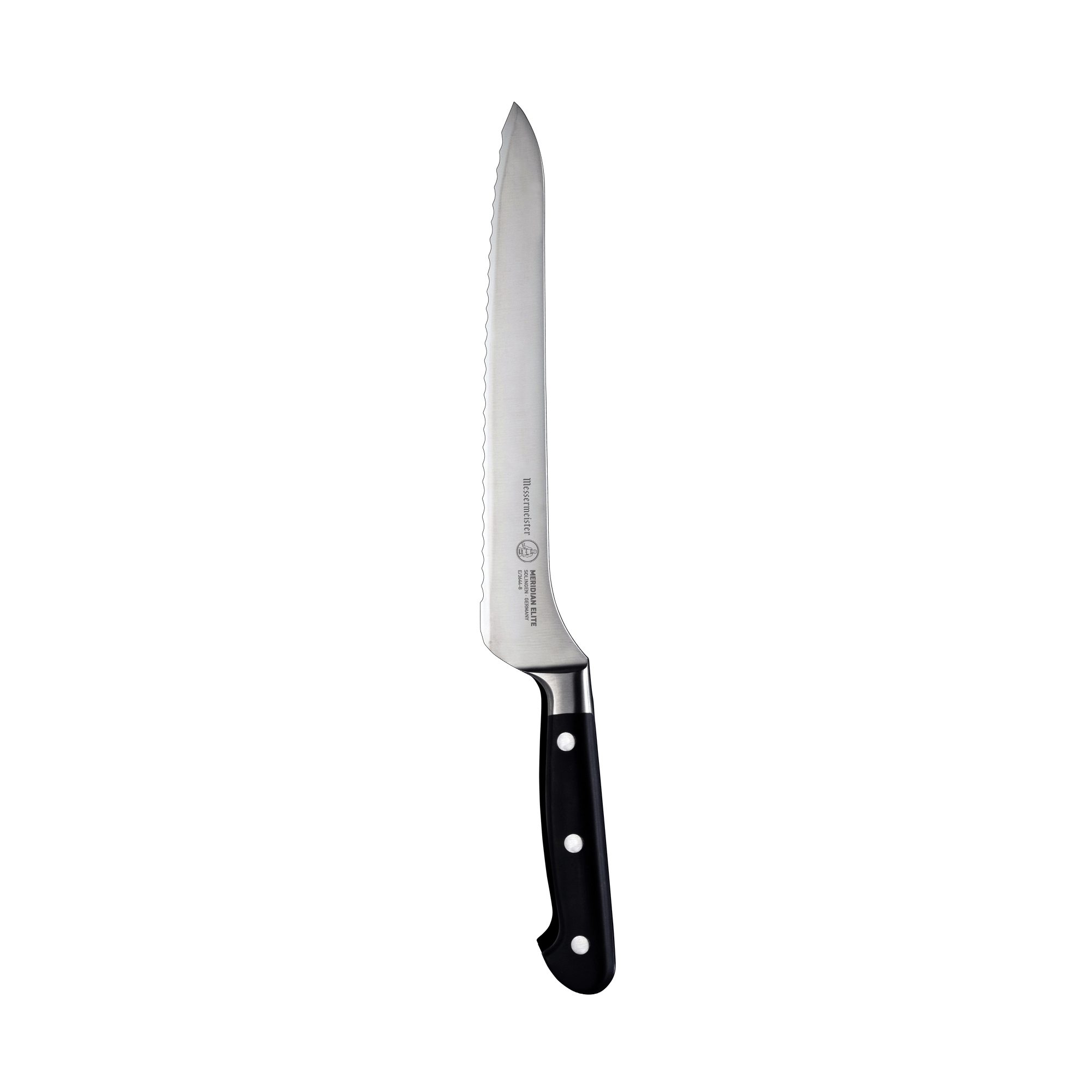 Meridian Elite Offset Scalloped Bread Knife - 8"