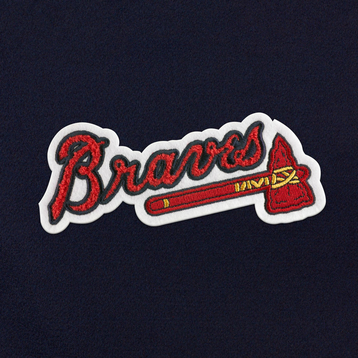 Atlanta Braves Script Navy Weekender Duffle Bag