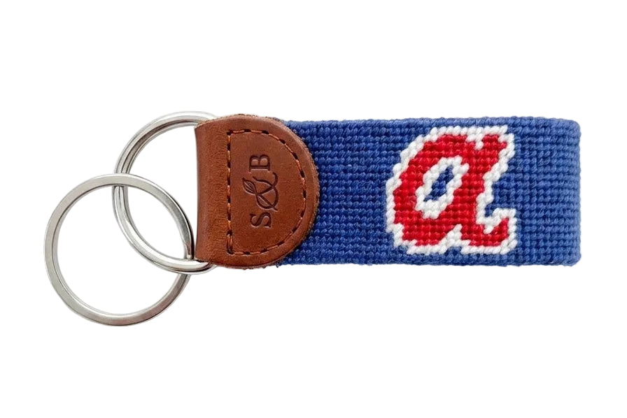 Atlanta Braves Cooperstown Needlepoint Key Fob