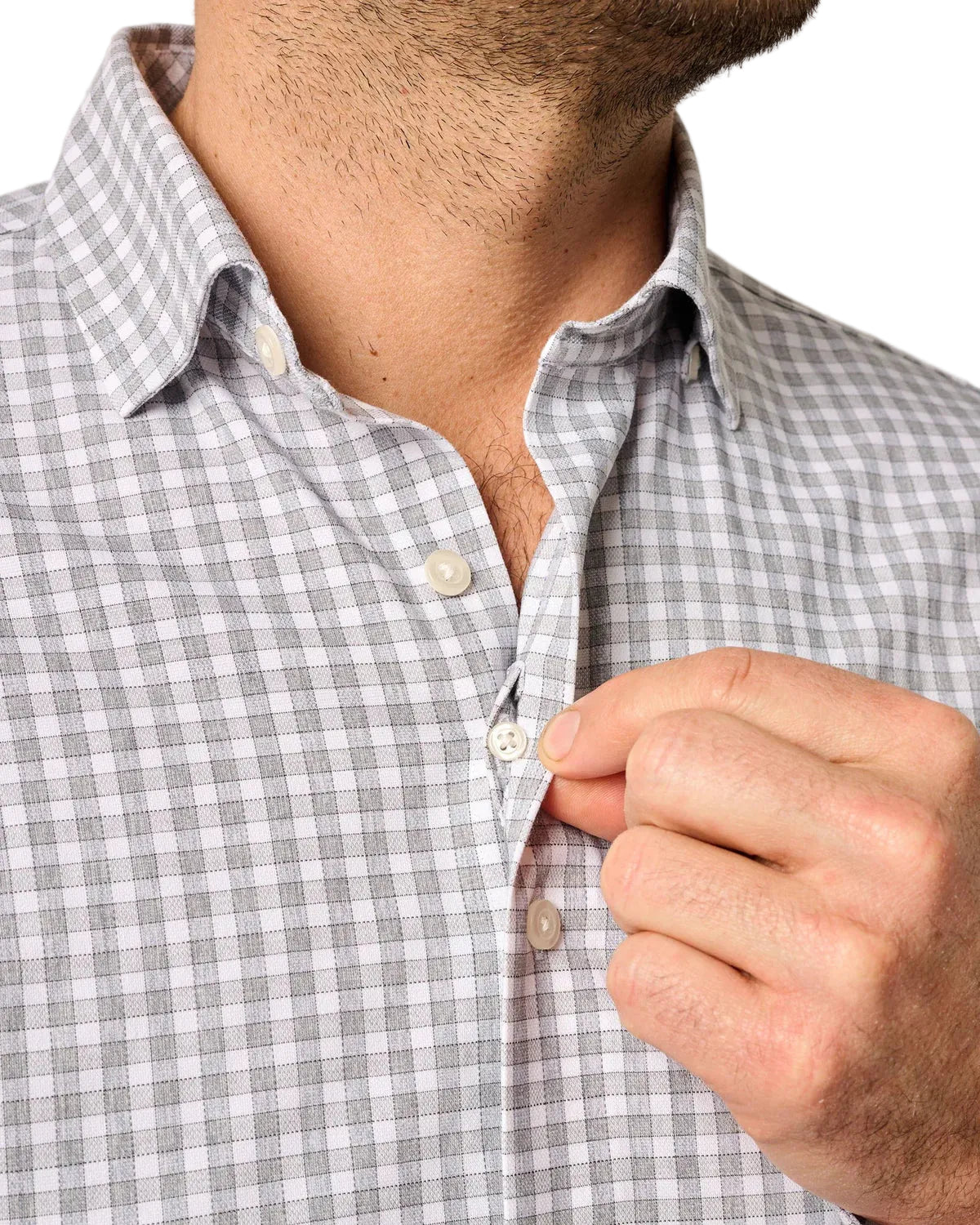 WESTWOOD LIGHT GRAY Everyday Performance Button Down Shirt