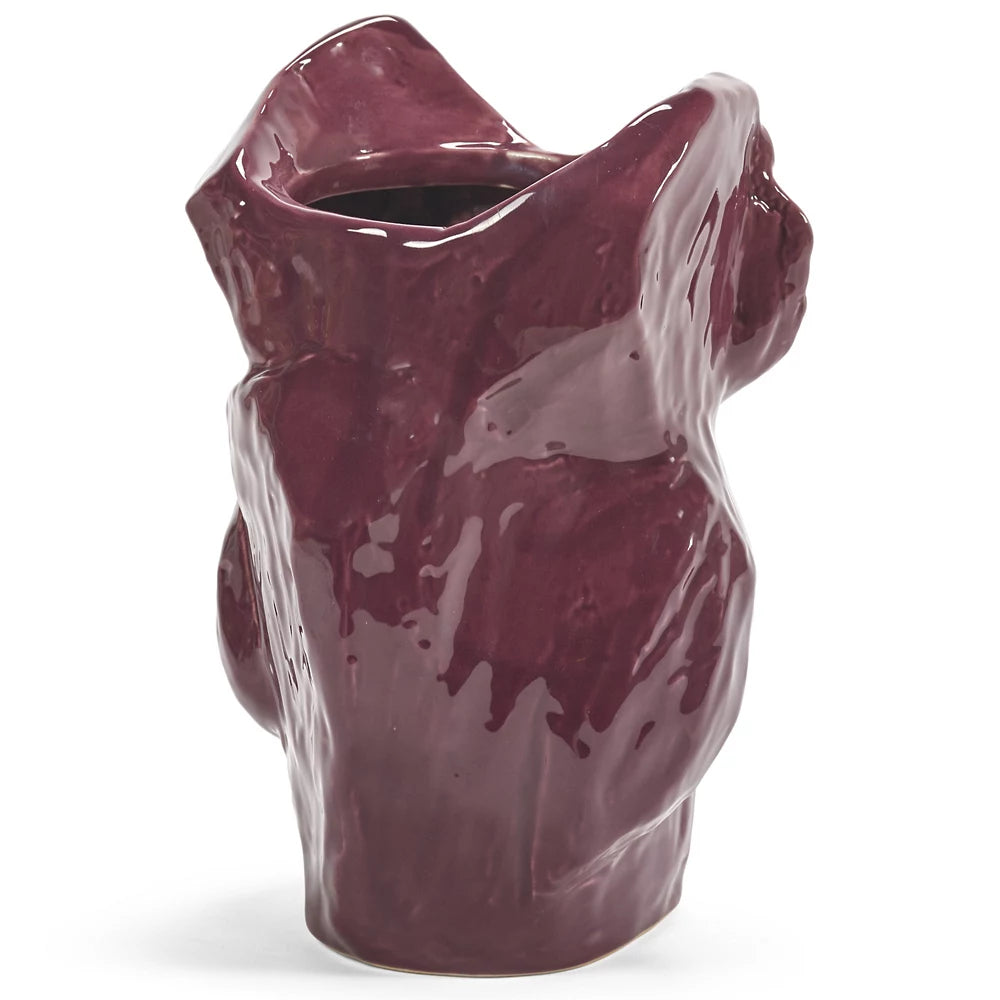 Marni x Serax Large Aubergine After Midnight Owl Vase Aubergine Large