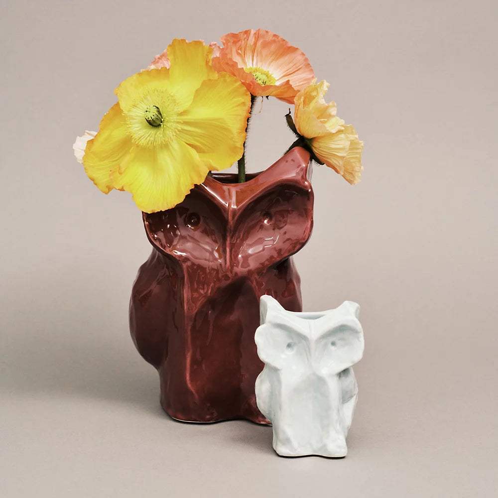 Marni x Serax Large Aubergine After Midnight Owl Vase Aubergine Large