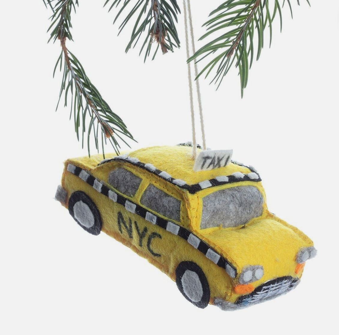 Felt Taxi Ornament