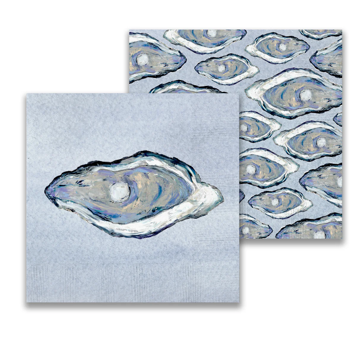 Blue Oyster Cocktail Napkin