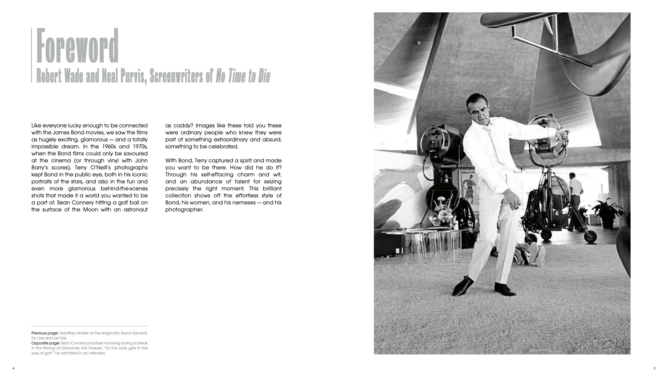 BOND: PHOTOGRAPHED BY TERRY O'NEILL