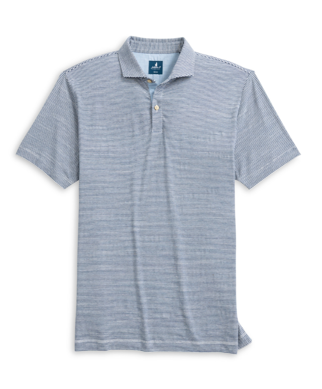 Thatcher Stripe Cotton Blend Polo