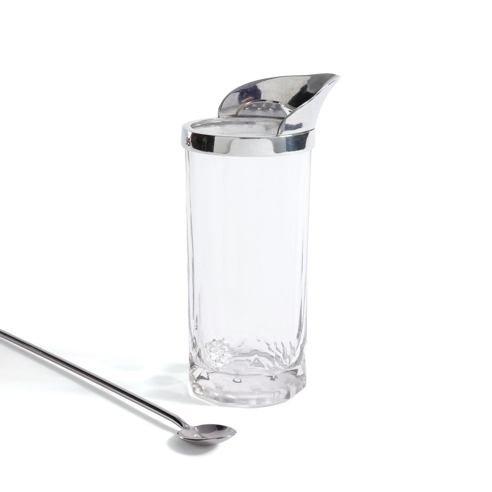 St. Anton Pewter & Glass Cocktail Shaker with Stirrer