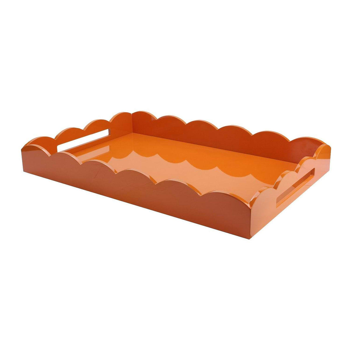 Scalloped Tray Orange - 26x17